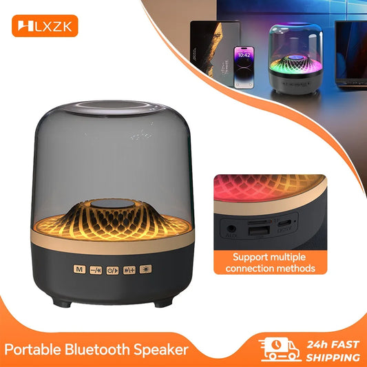 Breathing Lamp Speakers Hi-Fi Acoustic Wireless Soundbar Portable Speaker for Home Theater
