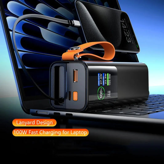 100W 80000mAh Power Bank Portable PD External Battery LED Power Bank for laptops Fast Charge Power Station