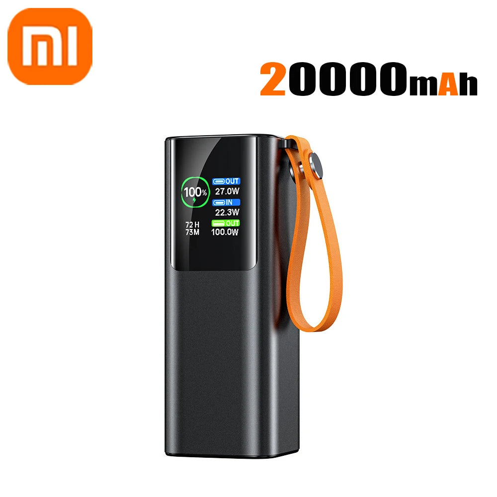 100W 80000mAh Power Bank Portable PD External Battery LED Power Bank for laptops Fast Charge Power Station
