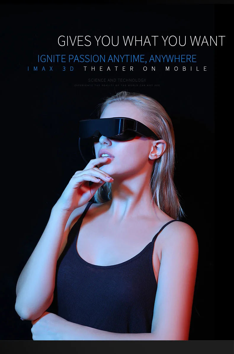 Factory hot sell Mobile cinema 3D Movies E633 smart Glasses VR Virtual Reality video glasses