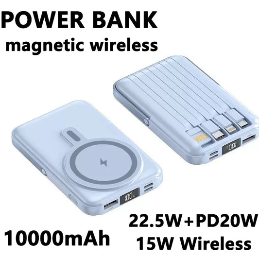 Wireless magnetic power bank 22.5W super fast charging 10000mAh