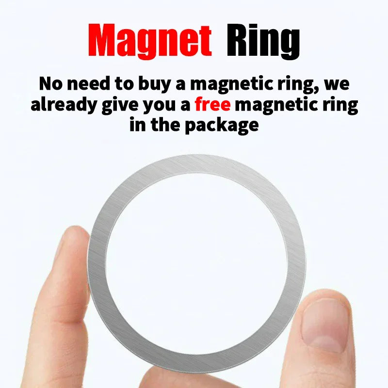 Magnetic Qi Wireless Charger Power Bank with a huge display