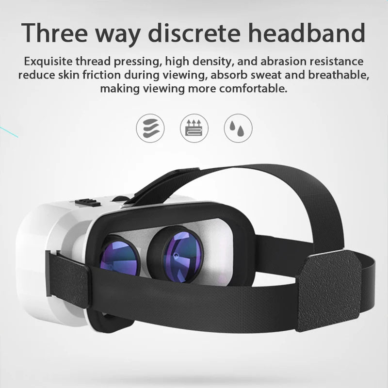 Shinecon VR Glasses 3D Headset Virtual Reality Device Helmet Goggles Lenses