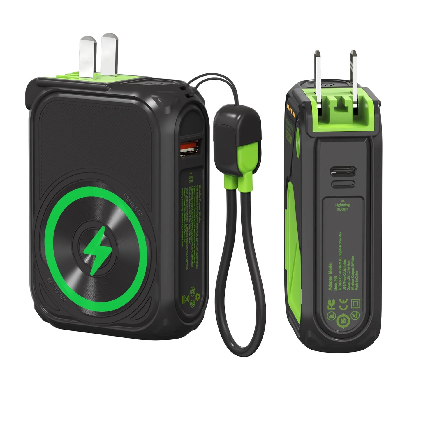 very fast power bank with magnetic charging