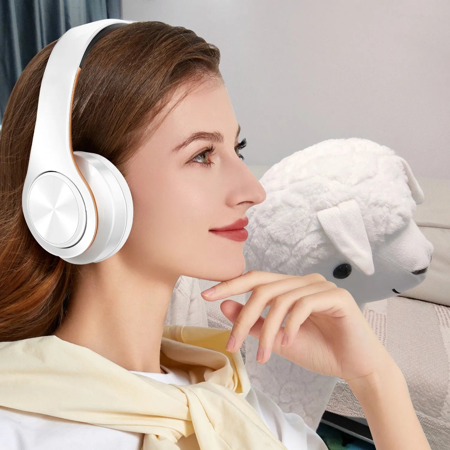 Headphones Stereo Foldable Sport Earphone Microphone Headset