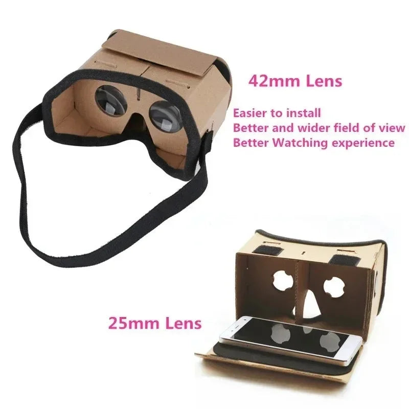 Portable Virtual Reality Glasses Google Cardboard Glasses 3D very cheap for all
