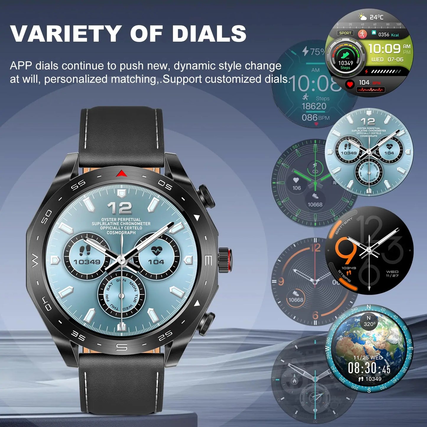 2025 New Smart Watch future design with wireless headset