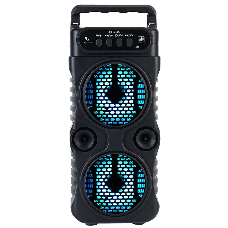Outdoor Portable Wireless Speaker Dual for Dancing Party Family Karaoke