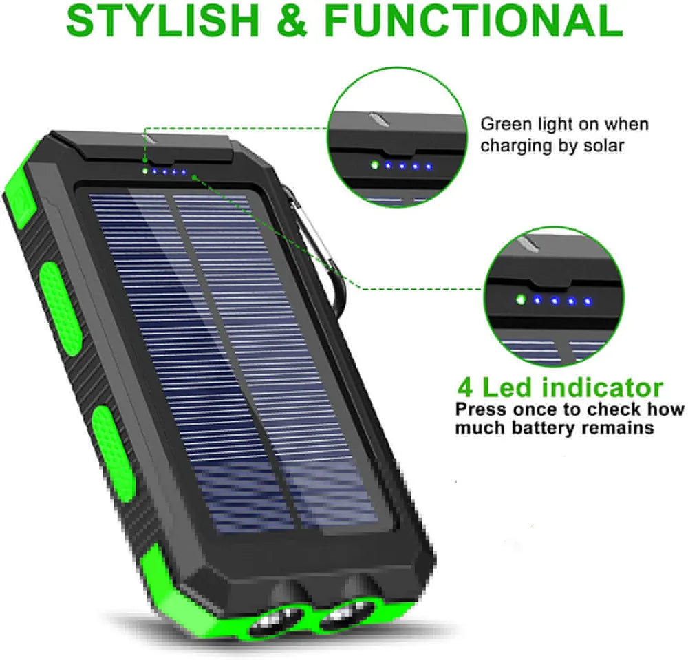 Solar Power Bank 80000mAh excellent for camping