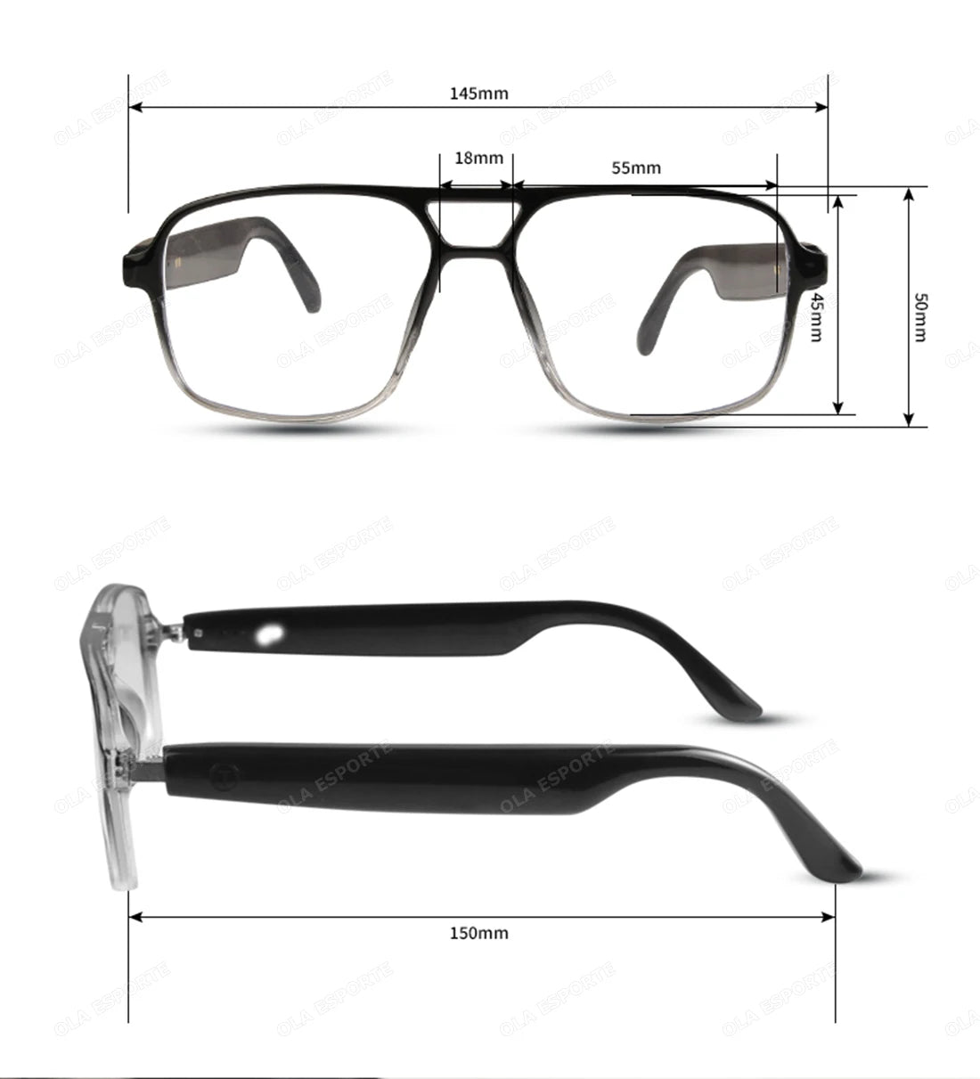 Smart Sunglasses with music , Camera , VIDEO , Gaming , Voice  Assistant , calling