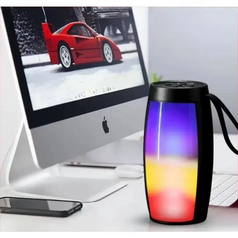 Digital speaker with cool lighting effect