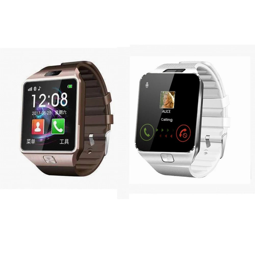 DZ09 Men Women Full Touch Scree Smart Watch  Sport Waterproof  With Sim Card