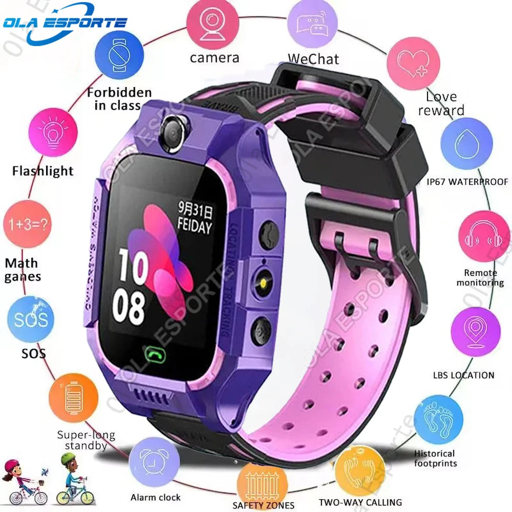 Kids smart watch with sim card and GPS to track your son