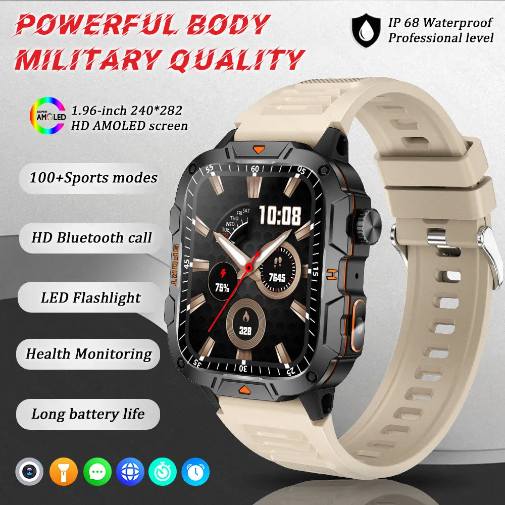 2025 New For Xiaomi Military Grade Smart Watch Men.