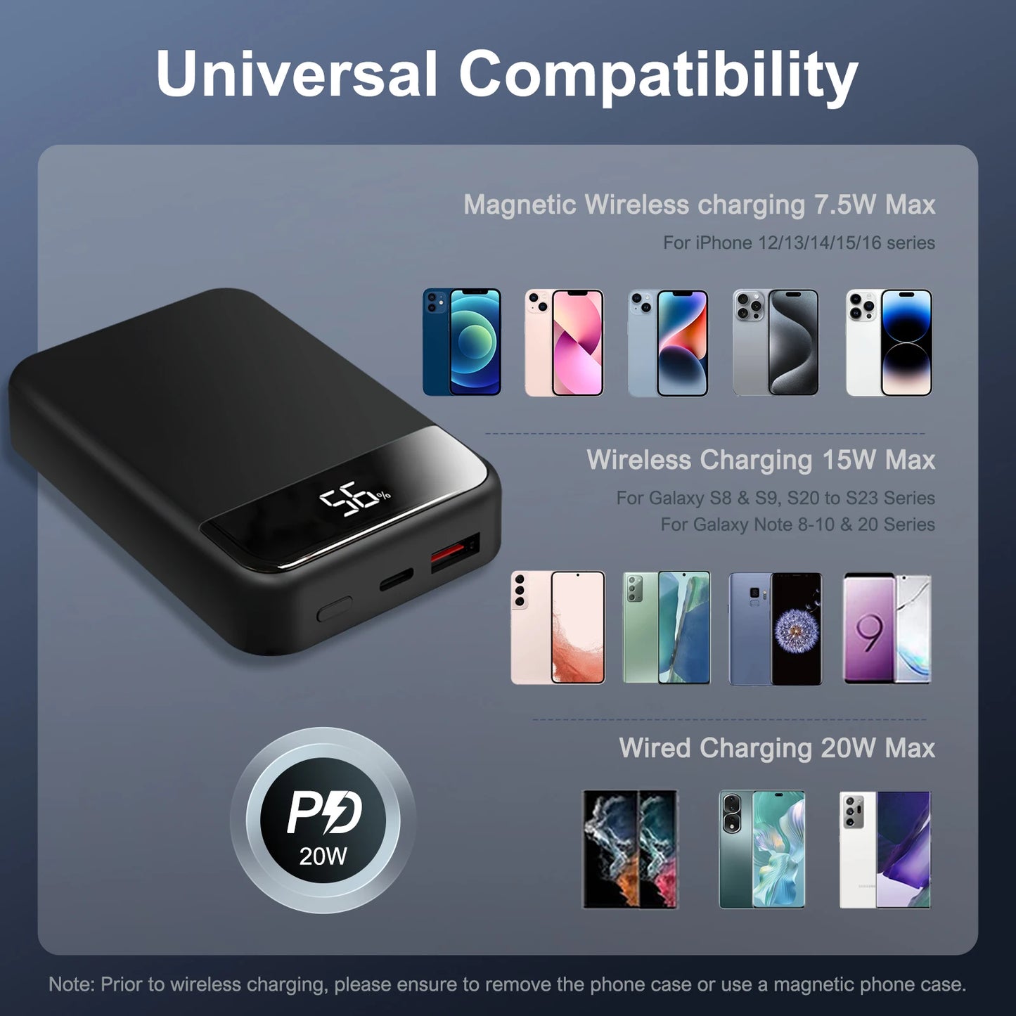 Magnetic Wireless Portable Charger Power Bank