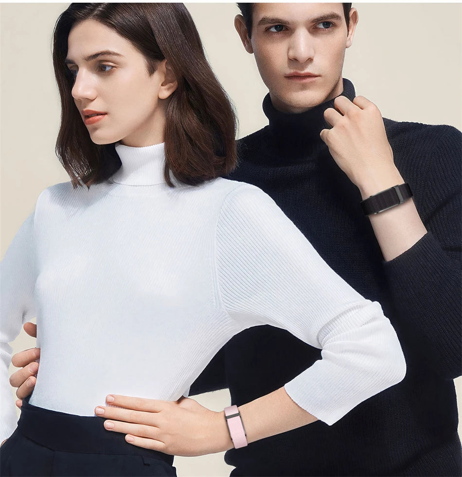 Smart Wristband Wearable Fitness Multi-Sport All-Day Automatic Continuous Monitoring Health Data Improve Sleep Stress Wellness