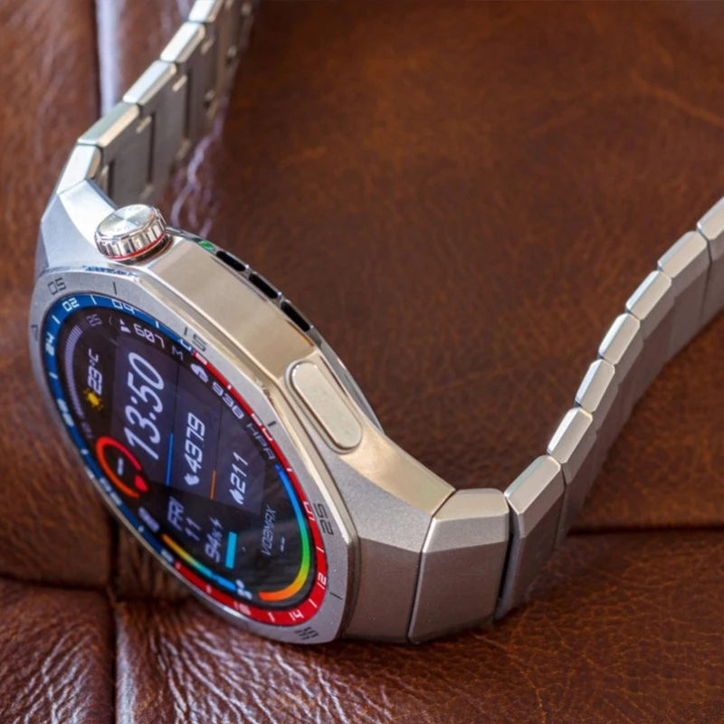 HUAWEI Watch GT 5 Pro 46mm Smartwatch Ceramic and Titanium Watch compatible with iOS and Android 14 days long battery life