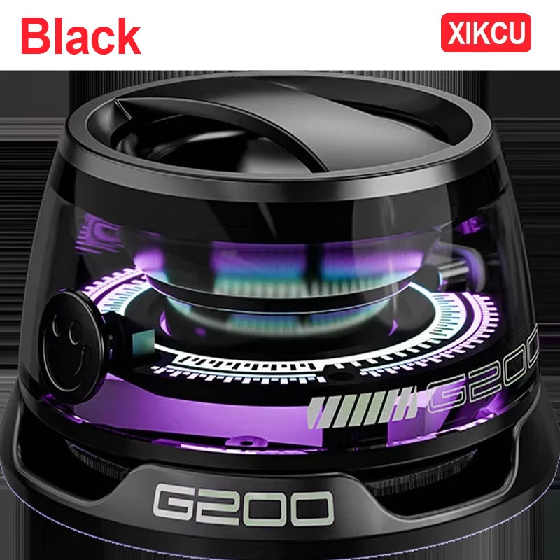 Mini Travel Stereo Outdoor Magnetic Bluetooth Speaker Wireless with RGB Color Light and Phone Holder for phones