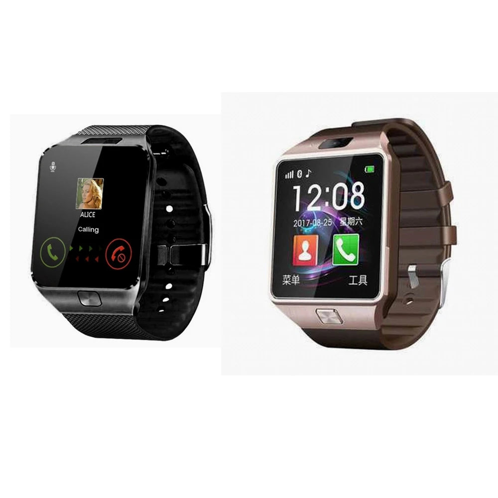DZ09 Men Women Full Touch Scree Smart Watch  Sport Waterproof  With Sim Card