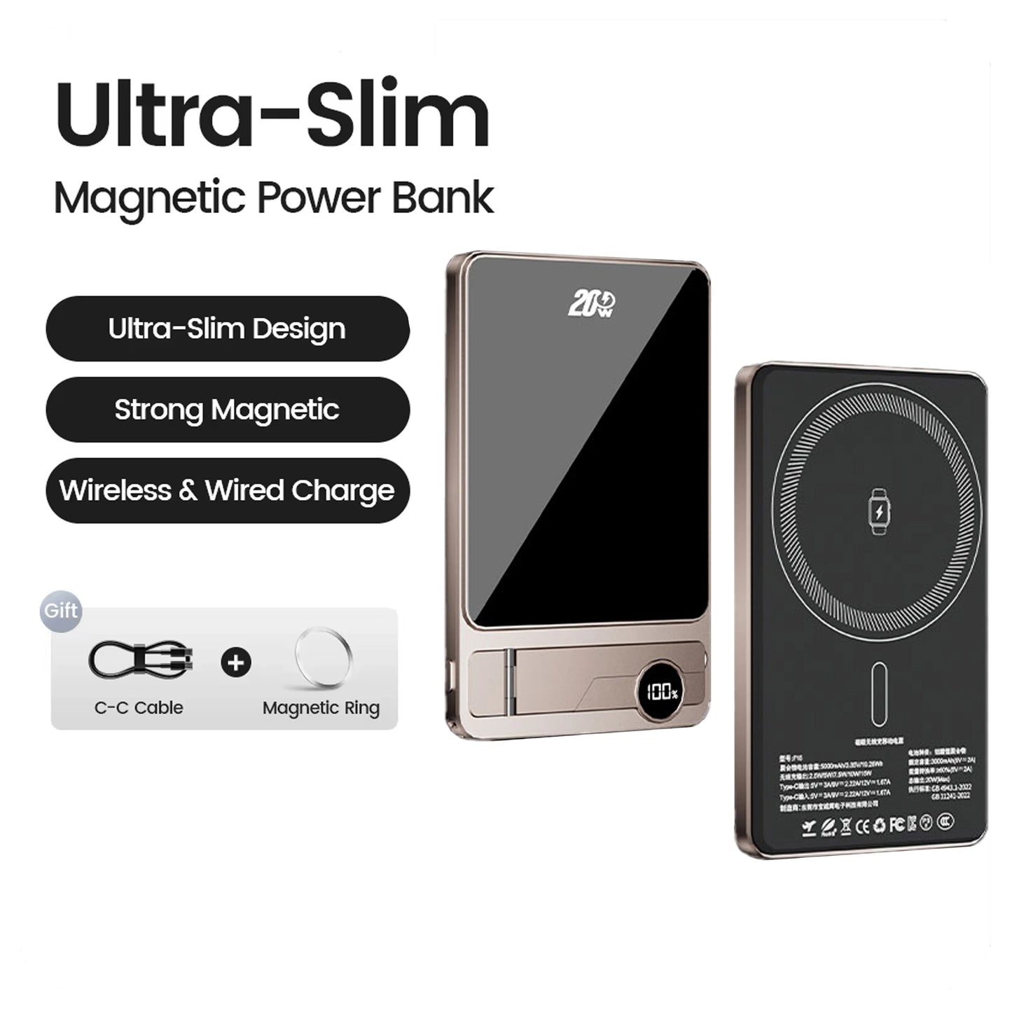 The best selling Ultra Slim Power Bank for MagSafe