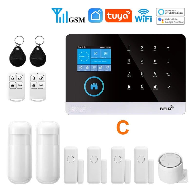 Smart security alarm system to protect your home