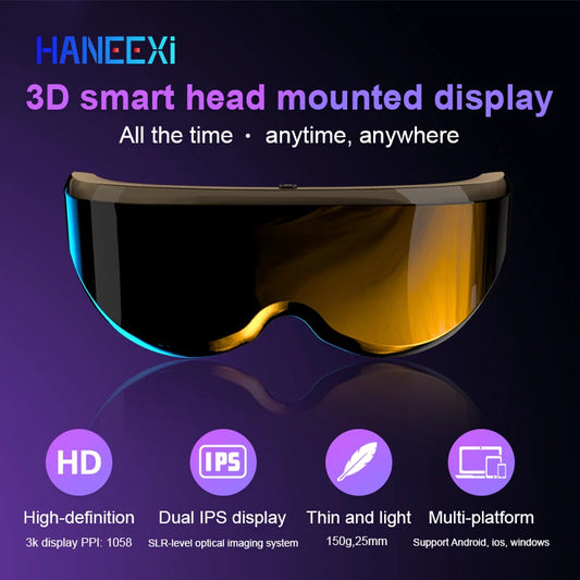 3D IMAX Glasses Headset Giant Screen Stereo Cinema Wide Screen Portable Movie Game Display Video 3D VR Virtual Reality Glasses