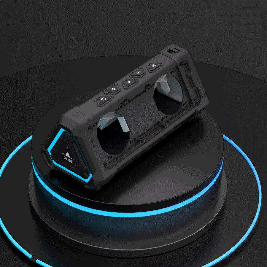 MLOVE P3 Outdoor Bluetooth Speaker, 40W Output Power Bluetooth 5.3, RGB Speaker Lights