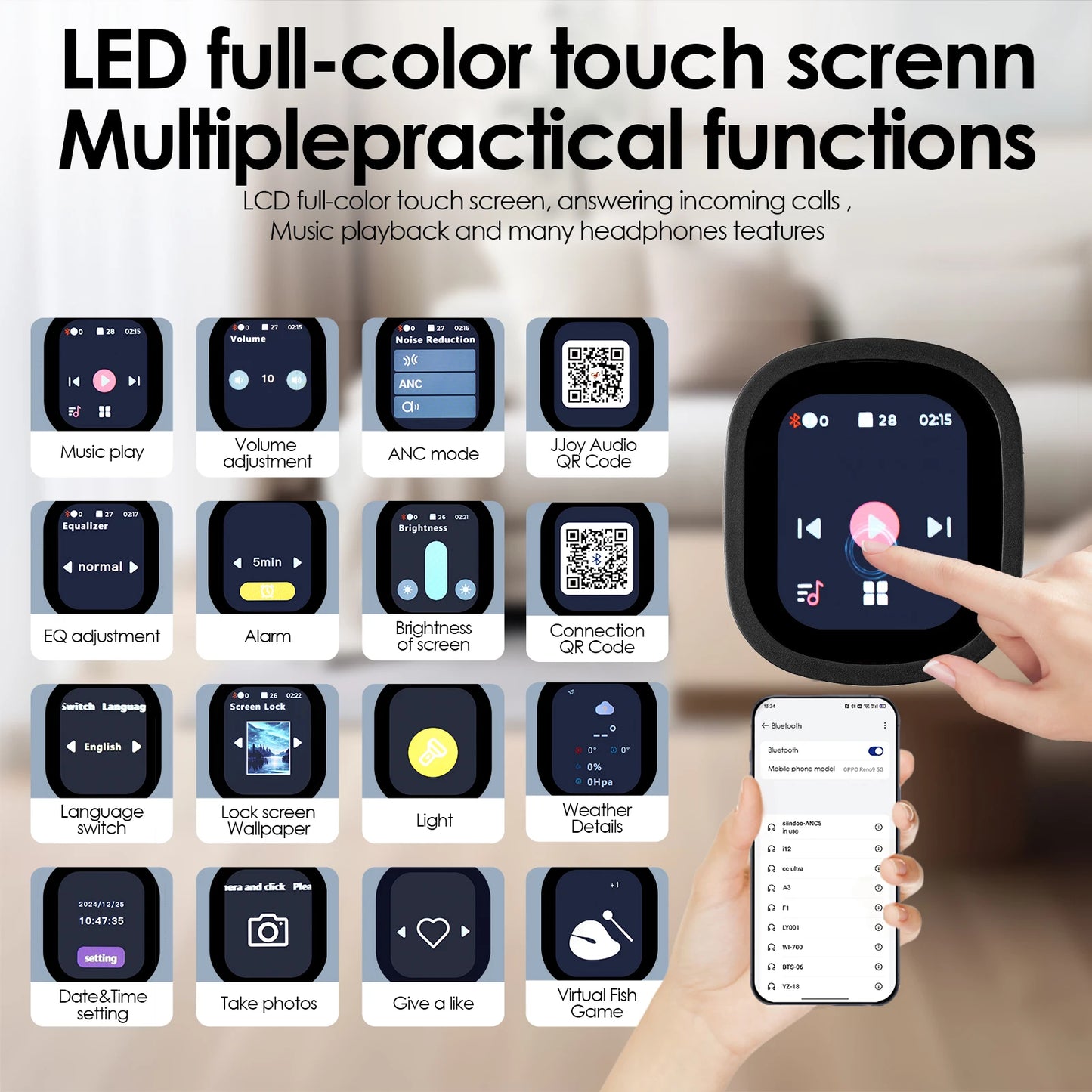 the smartest headphone ever with removing display