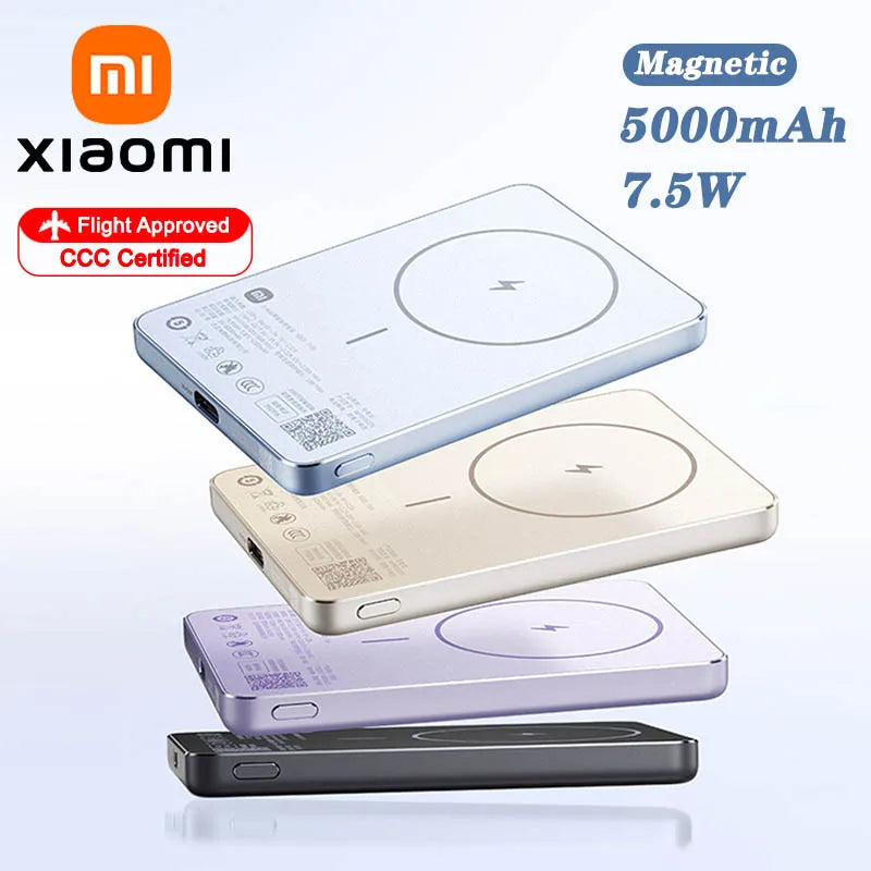 XIAOMI Ultra Slim Magnetic Power Bank 5000mAh