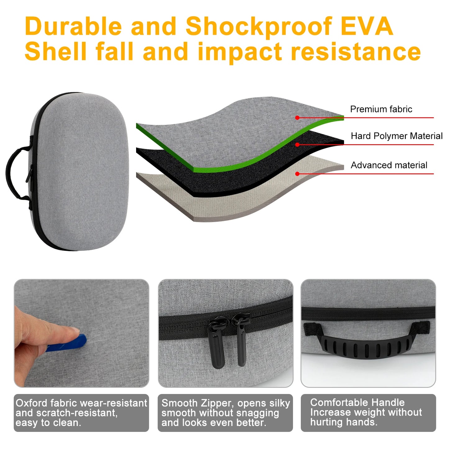 Hard Travel Carrying Case Box for Meta Quest