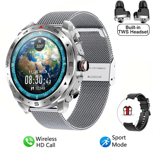 2025 New Smart Watch future design with wireless headset