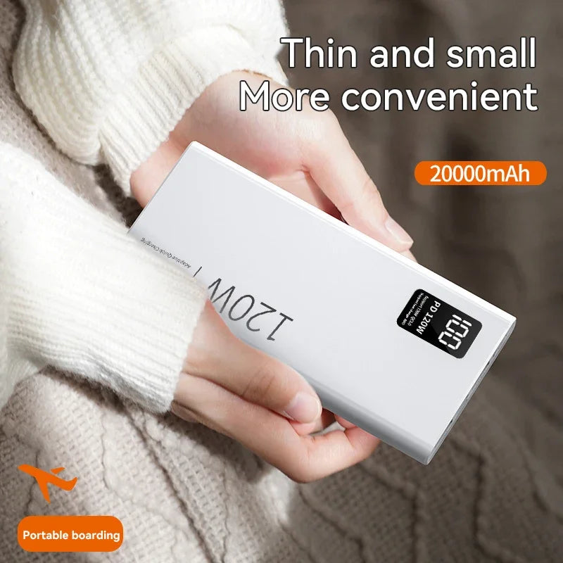 80000mAh Power Bank 120W Super Fast Charging