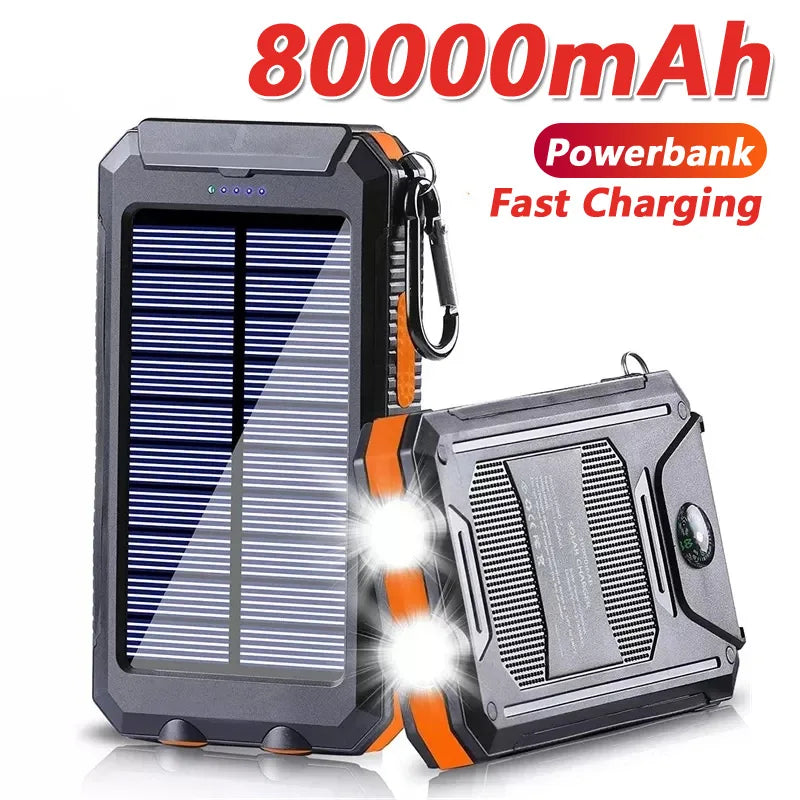 Solar Power Bank 80000mAh excellent for camping