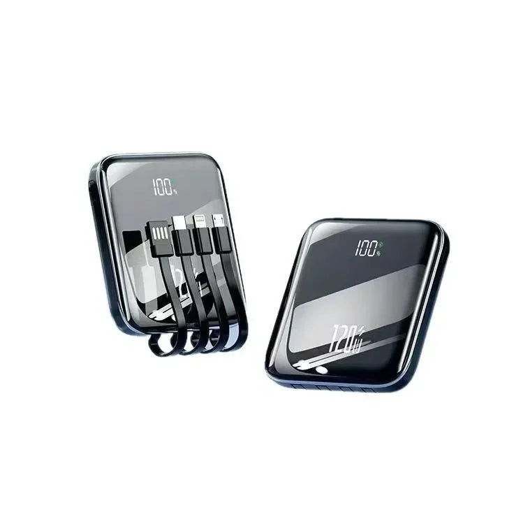 2025 New Power Bank20000mAh Ultra-thin, Compact, Portable, with Built-in Cable , Large Capacity, Super Fast Charging PowerBank