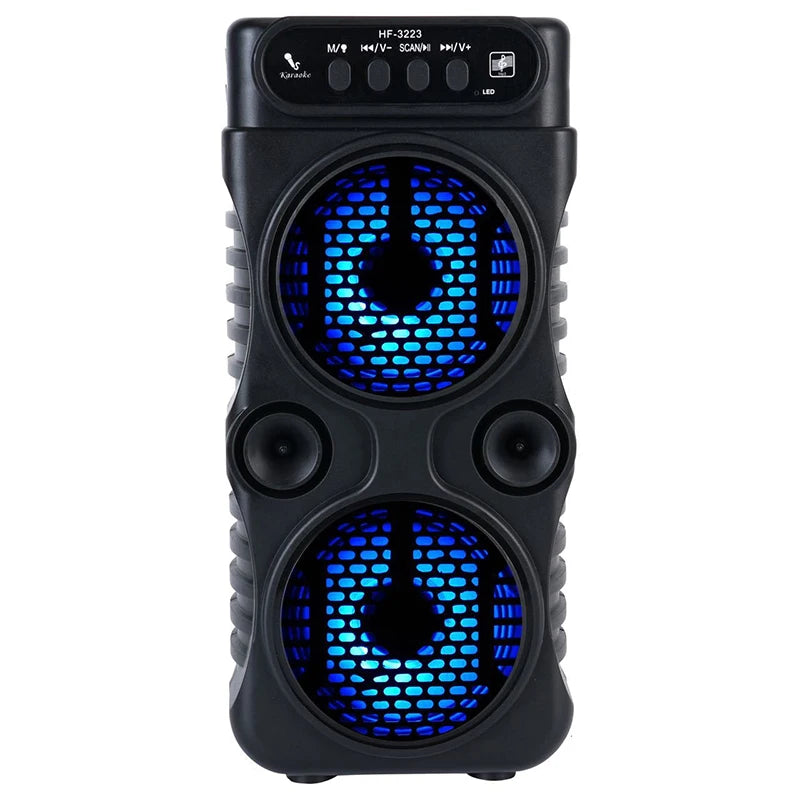 Outdoor Portable Wireless Speaker Dual for Dancing Party Family Karaoke