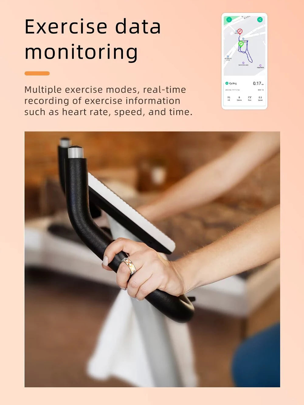 Enamel Color Craftsmanship Smart Ring