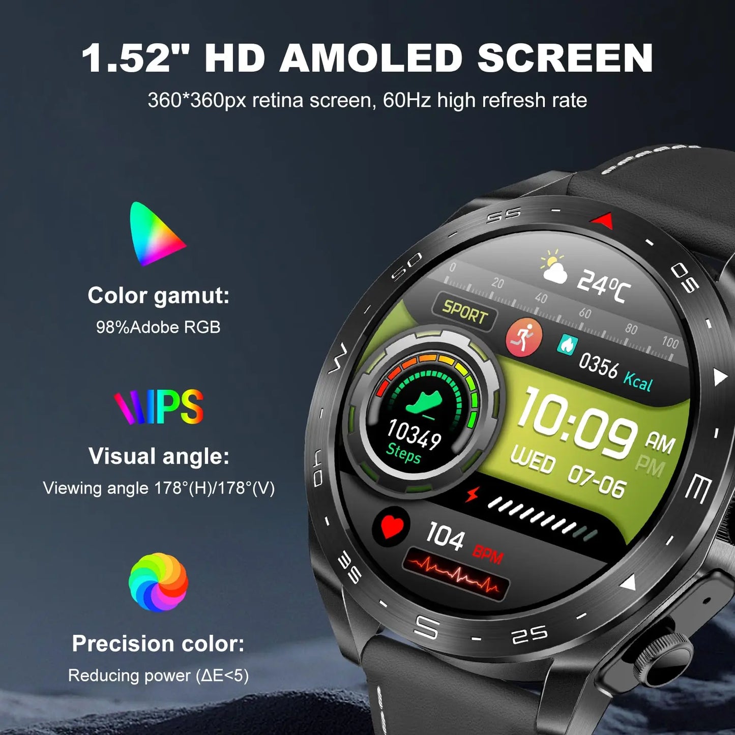 2025 New Smart Watch future design with wireless headset