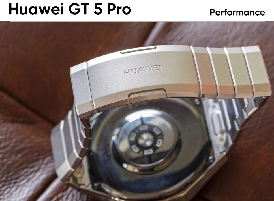 HUAWEI Watch GT 5 Pro 46mm Smartwatch Ceramic and Titanium Watch compatible with iOS and Android 14 days long battery life