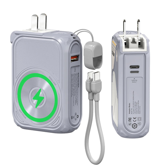 very fast power bank with magnetic charging