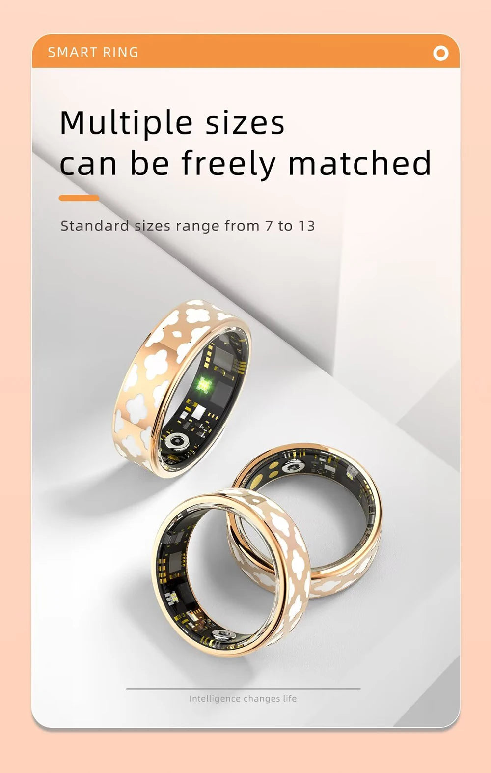 Enamel Color Craftsmanship Smart Ring