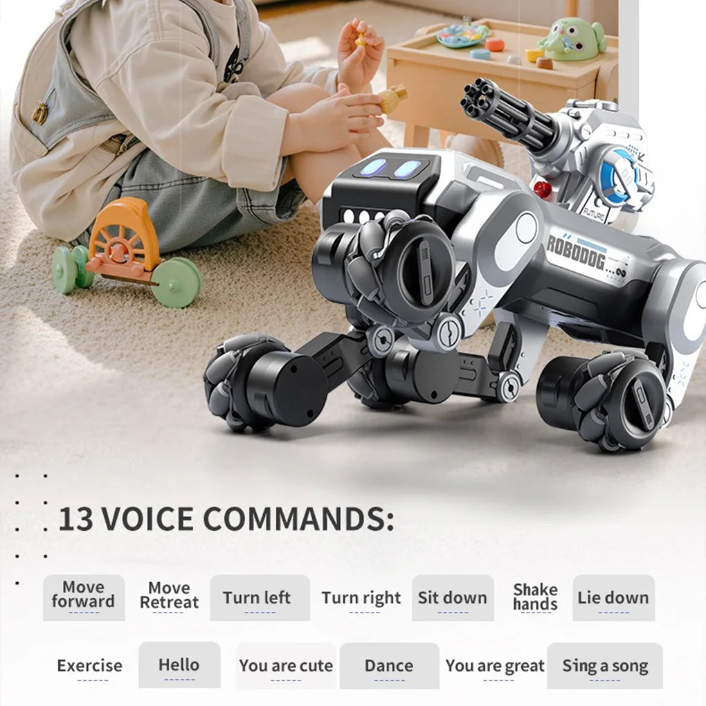 Intelligent Robot Dog Gesture Induction auto-act coquetry dance Interactive Stunt Music Toy RC Stunt Machine Dog Kid Gift