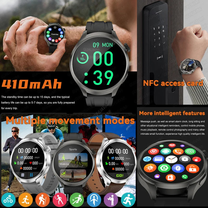2025 New GPS Sports NFC Fashion Smartwatch