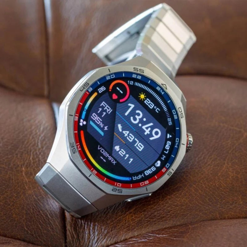 HUAWEI Watch GT 5 Pro 46mm Smartwatch Ceramic and Titanium Watch compatible with iOS and Android 14 days long battery life