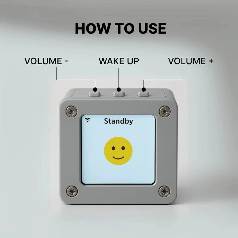 DeepSeek XiaoZhi Mini AI Robot | Smart Voice Chat, Emotional Companion & Interactive Learning,Portable Tech Gift