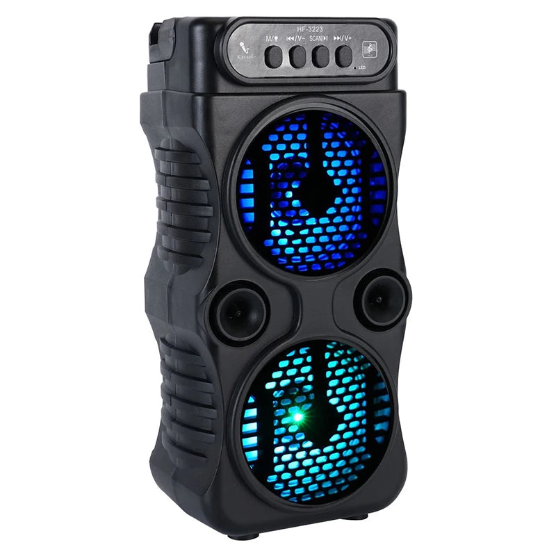 Outdoor Portable Wireless Speaker Dual for Dancing Party Family Karaoke