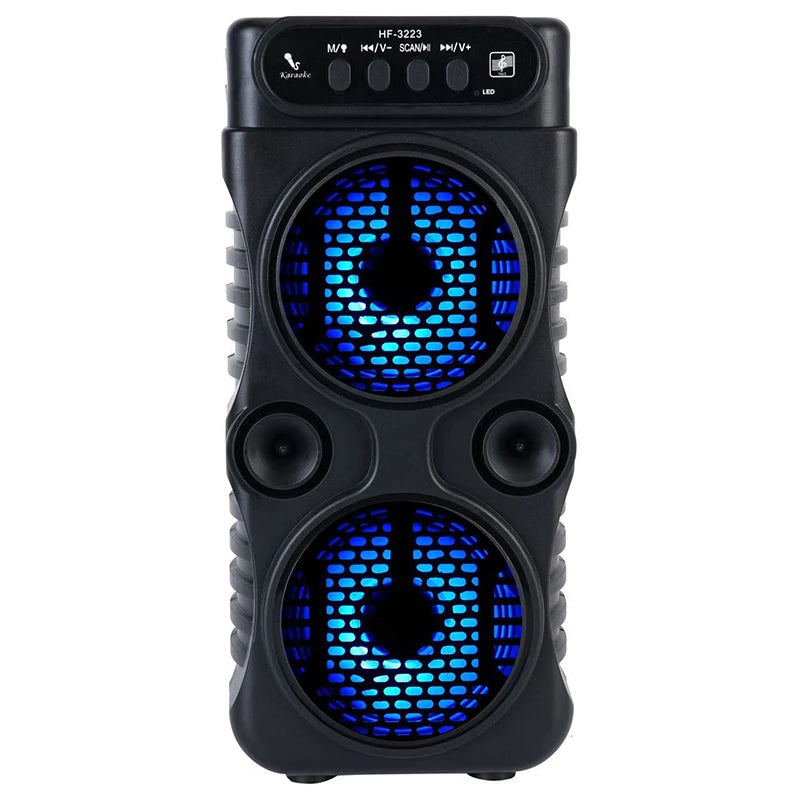 Outdoor Portable Wireless Speaker Dual for Dancing Party Family Karaoke