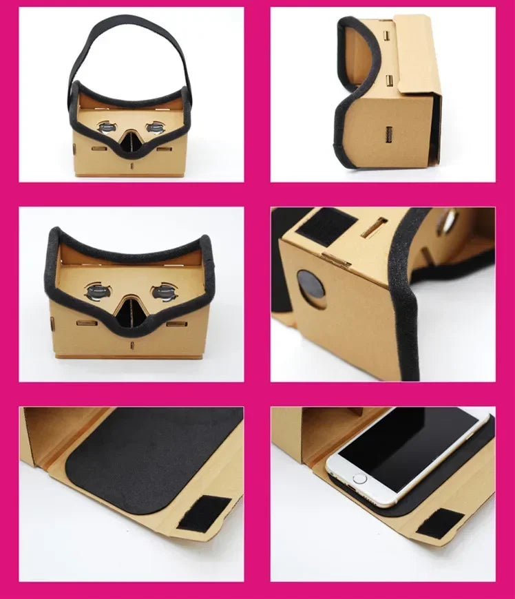 Portable Virtual Reality Glasses Google Cardboard Glasses 3D very cheap for all