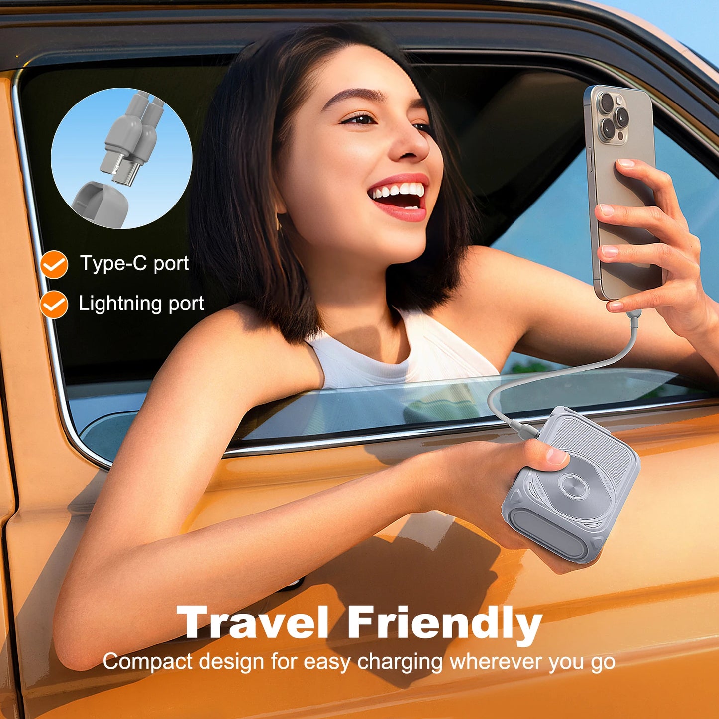 very fast power bank with magnetic charging