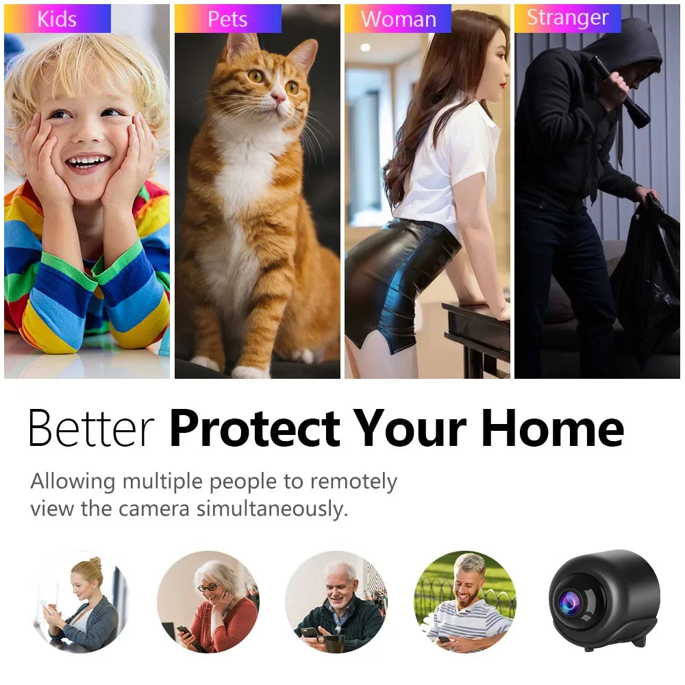 New Mini Camera 2024 X5 Intelligent WiFi Mini  Camera Home Indoor Night Vision Safety Protection Audio Video Recorder