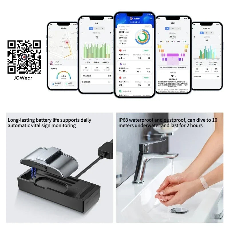 mart Bracelet Heart Rate Blood Pressure Monitor Pedometer Sport Fitness Tracker for Men Women Electronic Bracelet